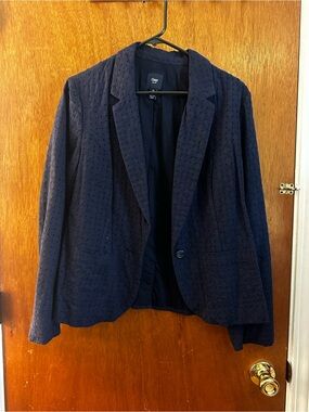 GAP Black Eyelet Blazer